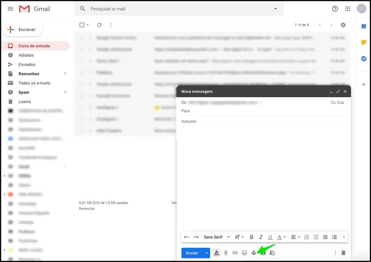 Google Drive no Gmail